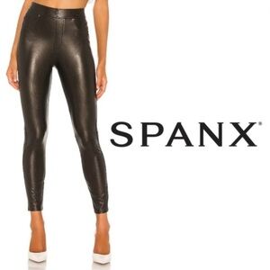 Spanx Like Leather Skinny Pant in Classic dark brown size 2X
